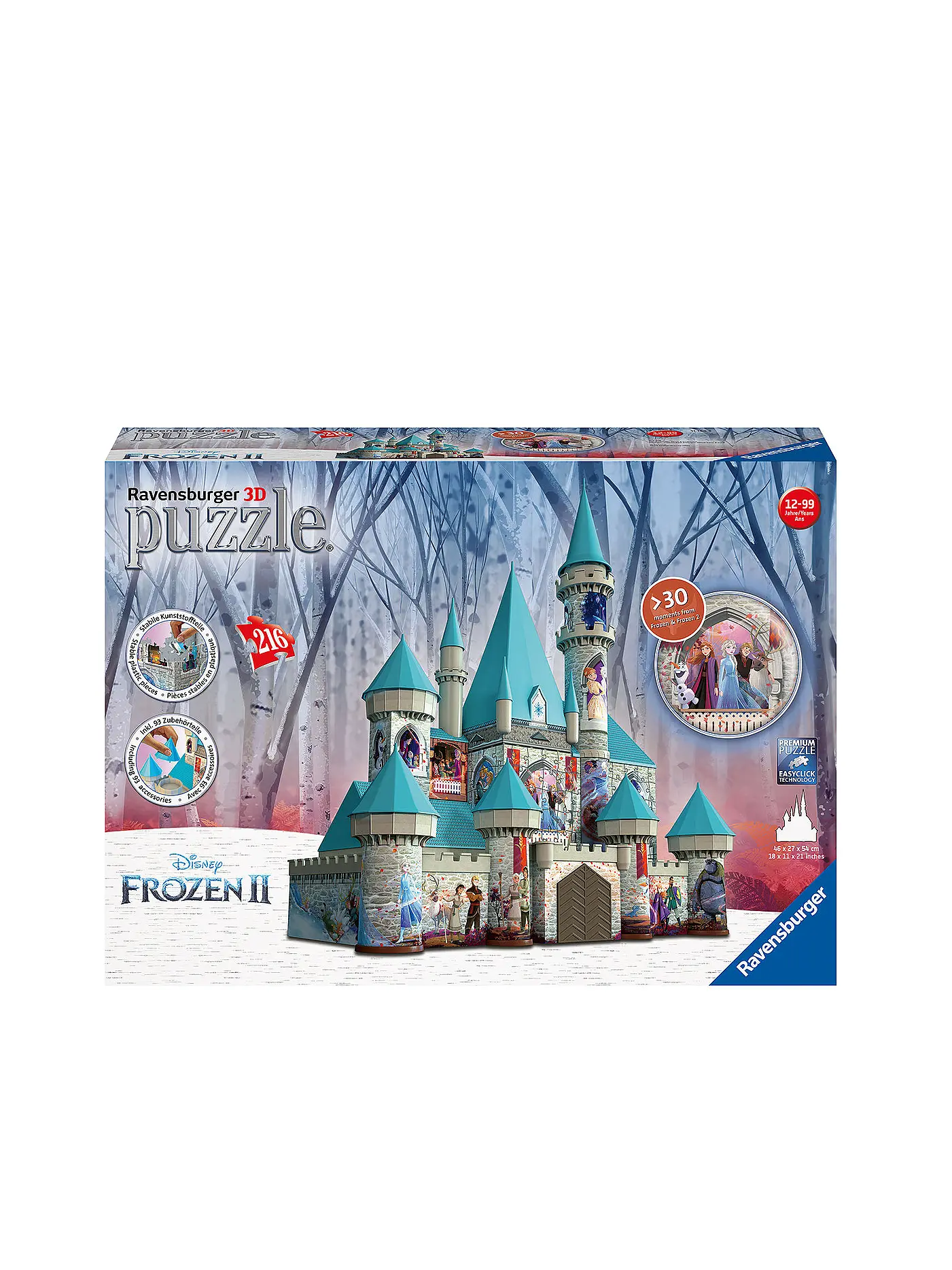 RAVENSBURGER | 3D Puzzle Bawerke - Disney Frozen 2 Schloss | 